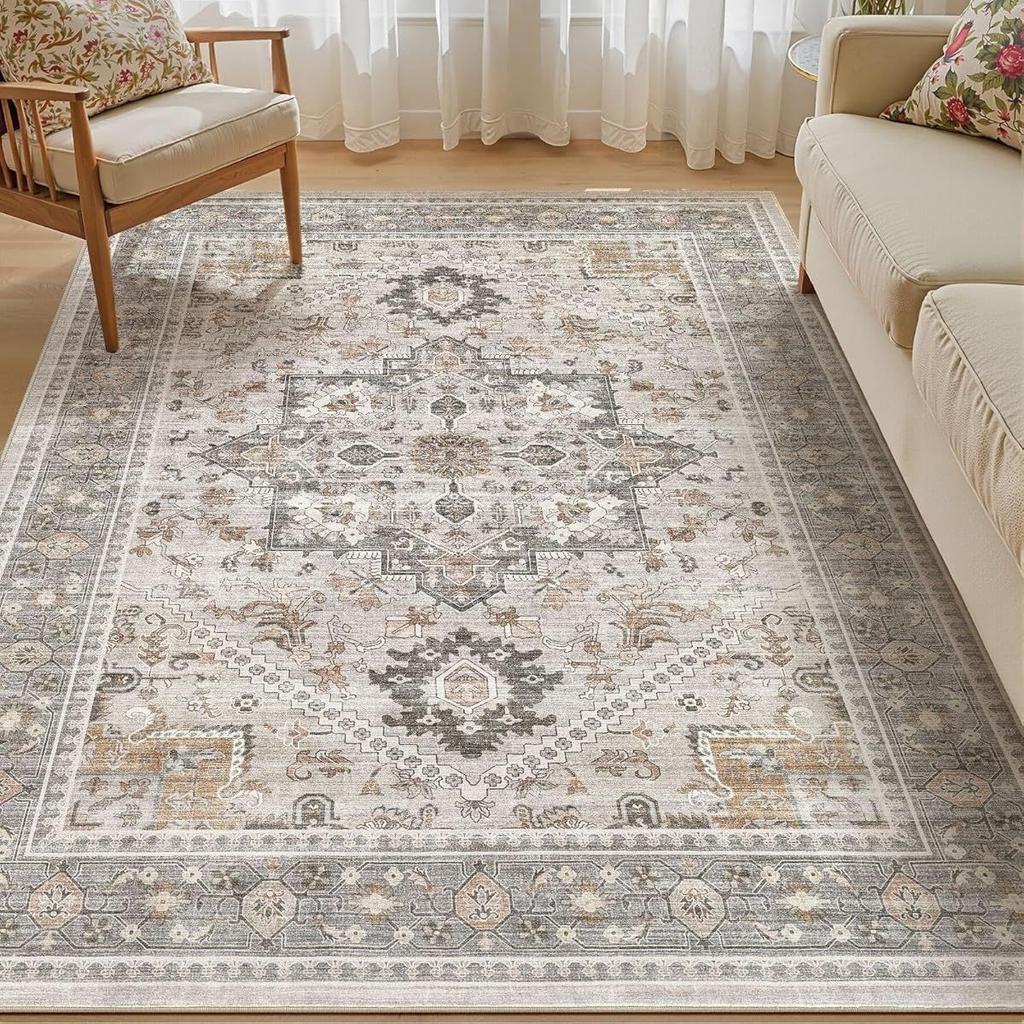 Vintage Persian Decorative Carpet for Home Living Room Sofa Carpet Washable