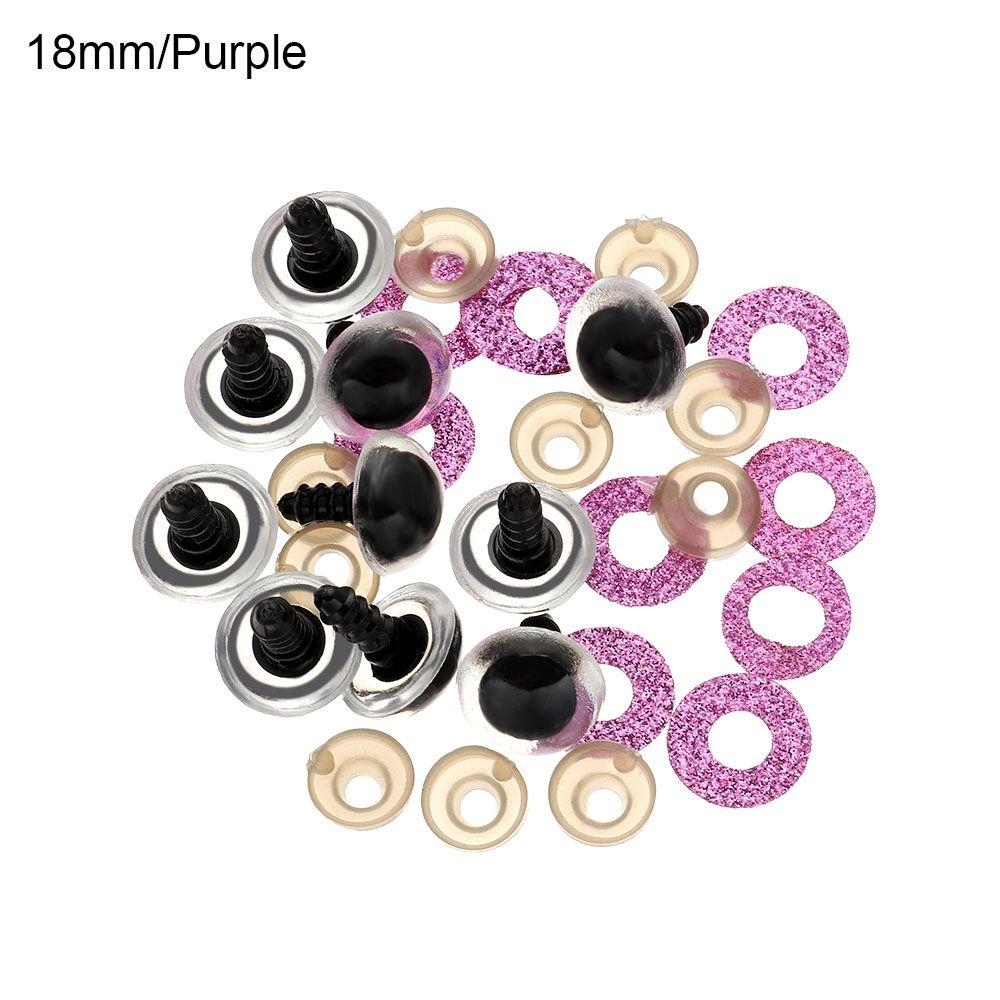 Plastik z oczkami podkładkami Rzemiosło Niedźwiedź Zwierzę Akcesoria Lalka Oczy kryształowe Lalki Narzędzia DIY