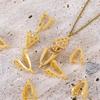 2Pcs 4Pcs 18K Gold Color Plated Zircon Pendant Pinch Clip Bails with Solder-On Pendant Bail For DIY Jewelry Making Accessories