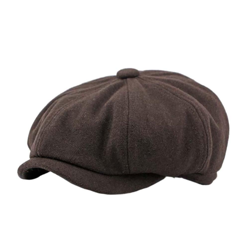 Contrast Color Men British Beret Vintage Wool Painter Cap Gentleman Artist Hat Daily кофейный