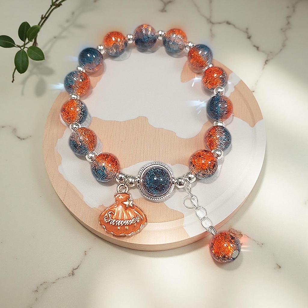 Daisy Popcorn Beaded Bracelet: Elegant Women's Hand Jewelry