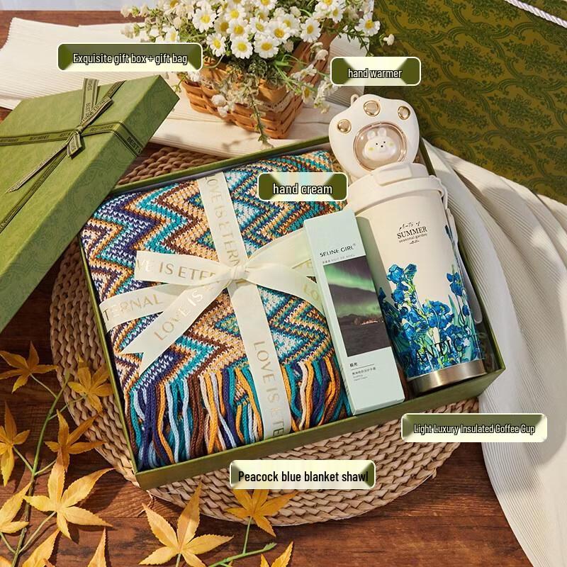 HANDUNYOU Peacock Blue Gift Set