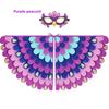 Bird Wings Halloween Cloak with Mask Robe Cape Mask Set Creative Halloween Children Costume  Party