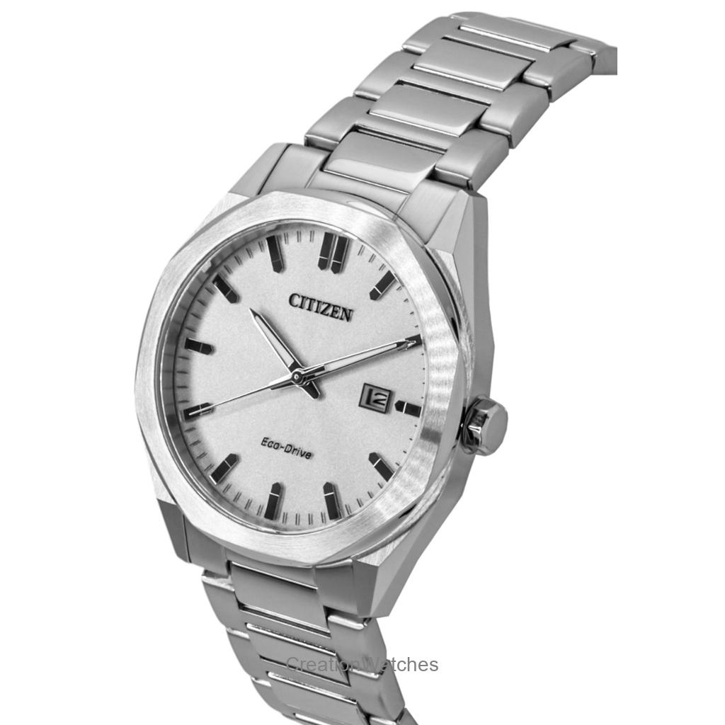 Citizen Eco-Drive Stainless Steel Silver Dial BM7600-81A 100M Men's Watch