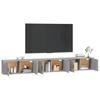 Wall Mounted TV Cabinets Set of 3 Grey Sonoma 100 X 34.5 X 40 Cm