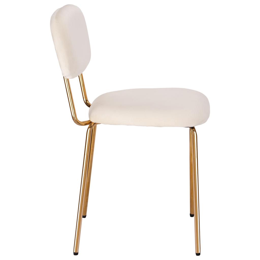 Velvet Chair Louis Gold Beige Velvet