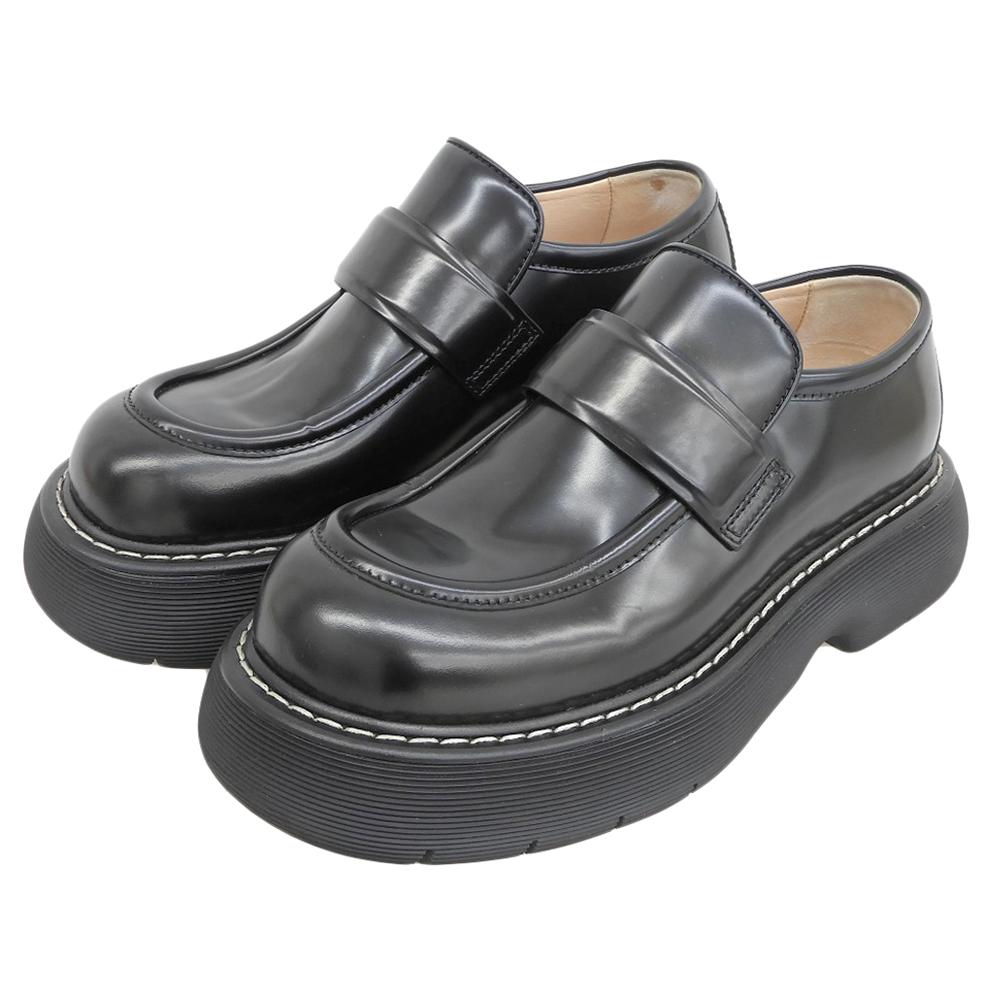 BOTTEGA VENETA Excellent condition SWELL LOFER Swell loafers, men's, black, size 40 1/2 shoes 40 1/2 blackUsed