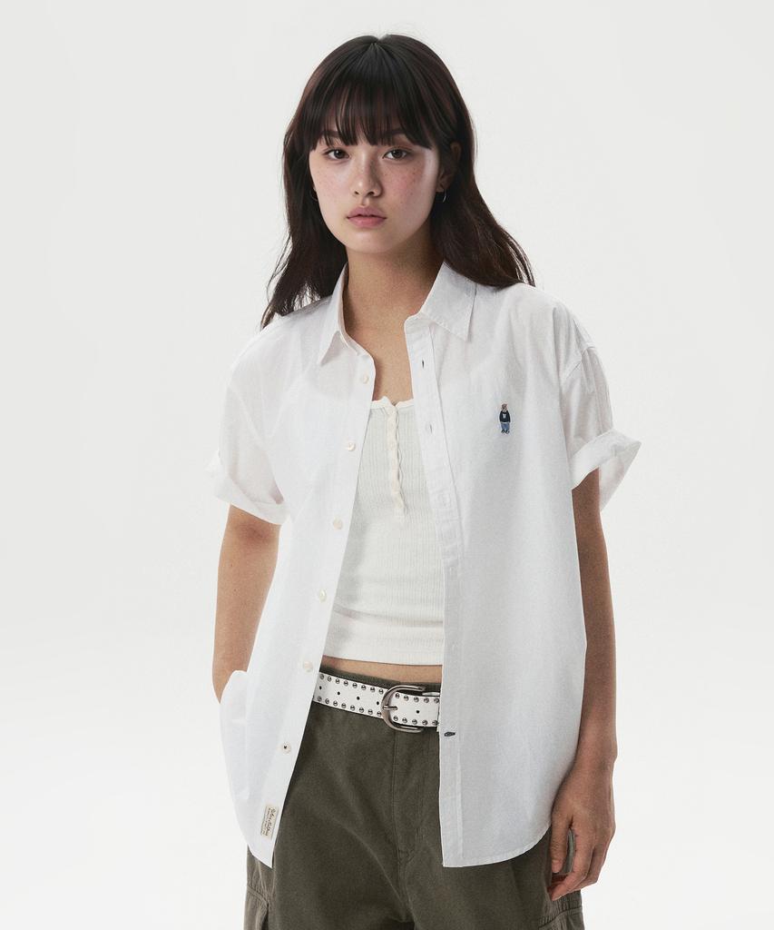 WHO.A.U Steve Loose Fit Short Sleeve Shirts / Whyag2511F