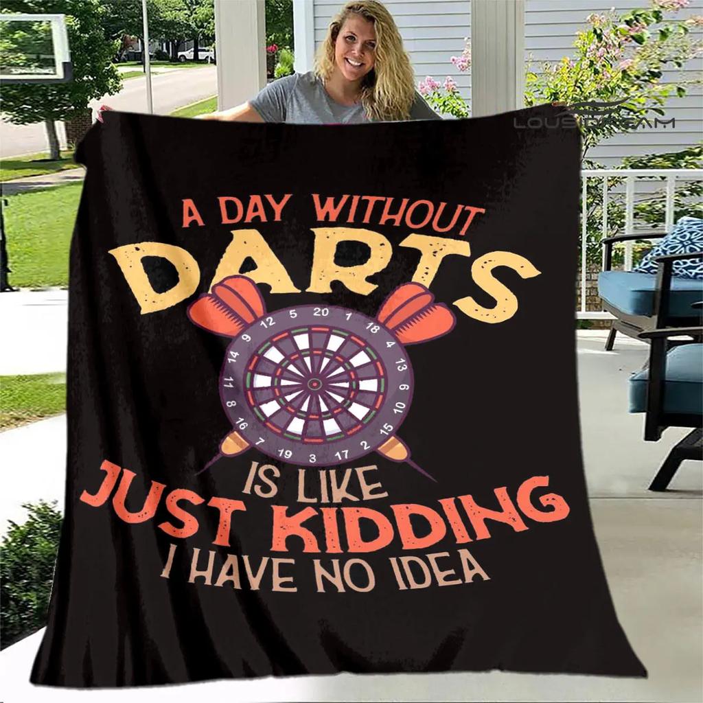 Sports dart target printing blanket warming Warm Pretty Flannel Soft Comfortable Home Travel Blanket