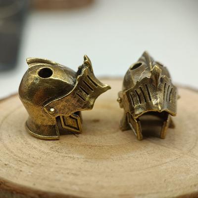 קסדת אביר פליז סכין חרוז EDC אביזרי חוץ DIY שרוך ארוג תליון תכשיטים פאנק צמידי הישרדות קמעות