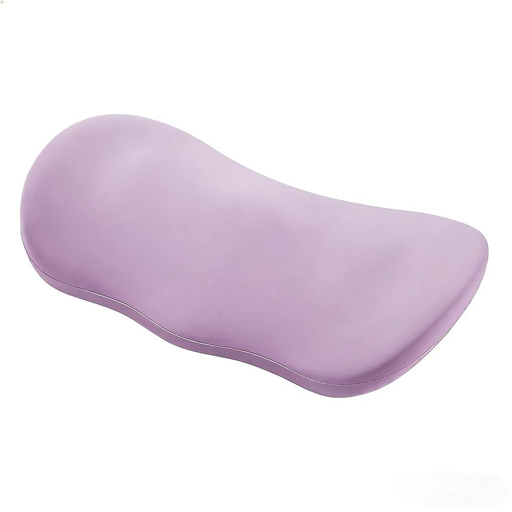 Ice Silk/Velvet Fabric Waist Cushion Lower Back Support Pad  Lumbar Protrusion Relief Ice Silk Purple