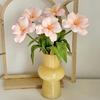 5 Pcs Real Touch Artificial Flower Faux Full Bloom PU Tulip Bouquet with Long Stem for Mother's Day Spring Wedding Centerpiece Floral Arrangement
