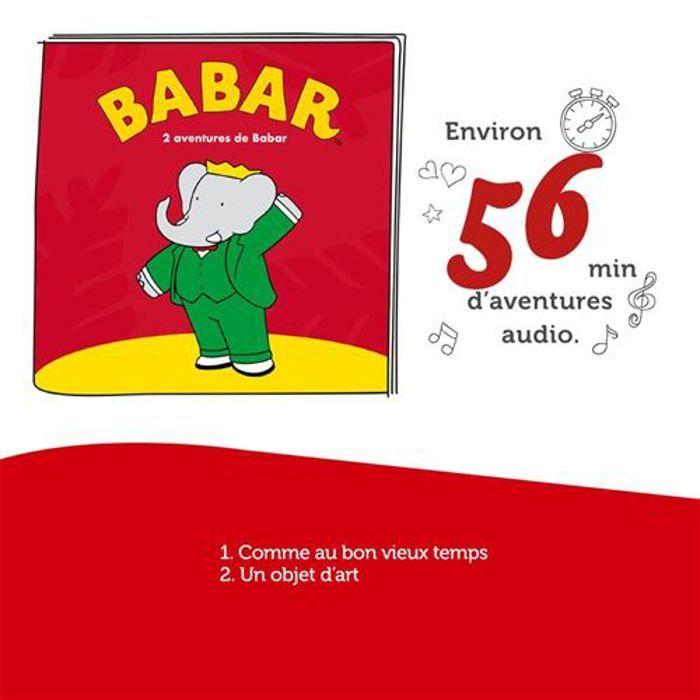 Figurine audio - tonies® - babar - chasses au trésor - 3 ans - mixte