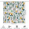 Modern Floral Shower Curtain Waterproof Home Decor Bathroom Accessories White Yellow Green Red Blue Print