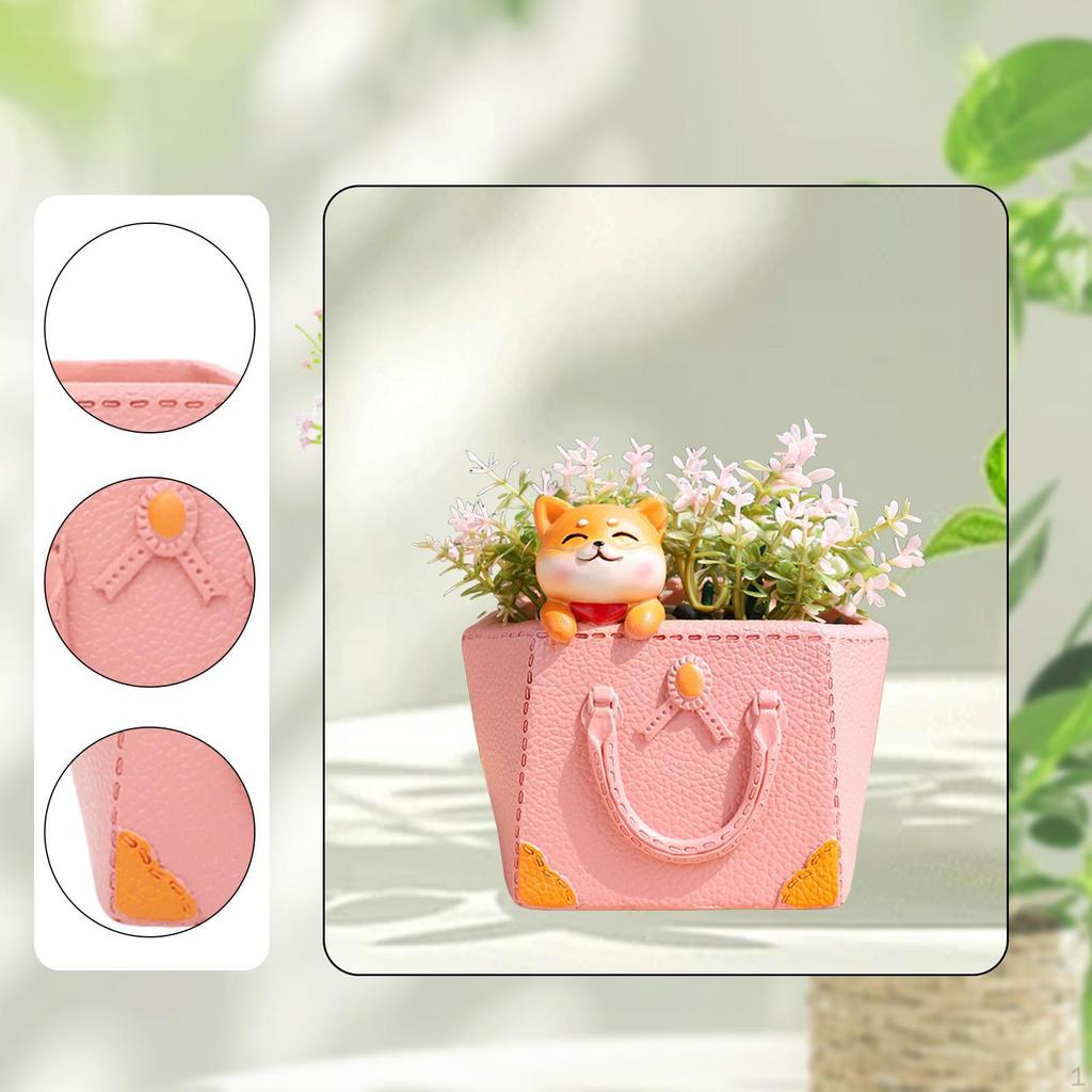 Bonsai Holder Container for Pothos Plants, Resin Pot Office And Outdoor Use