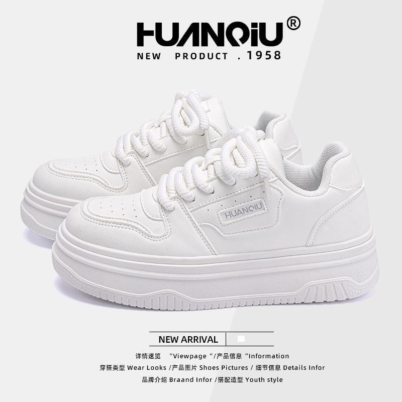 Global platform white shoes women's ZHQ68013 new spring popular women's shoes lightweight student sports board shoes women