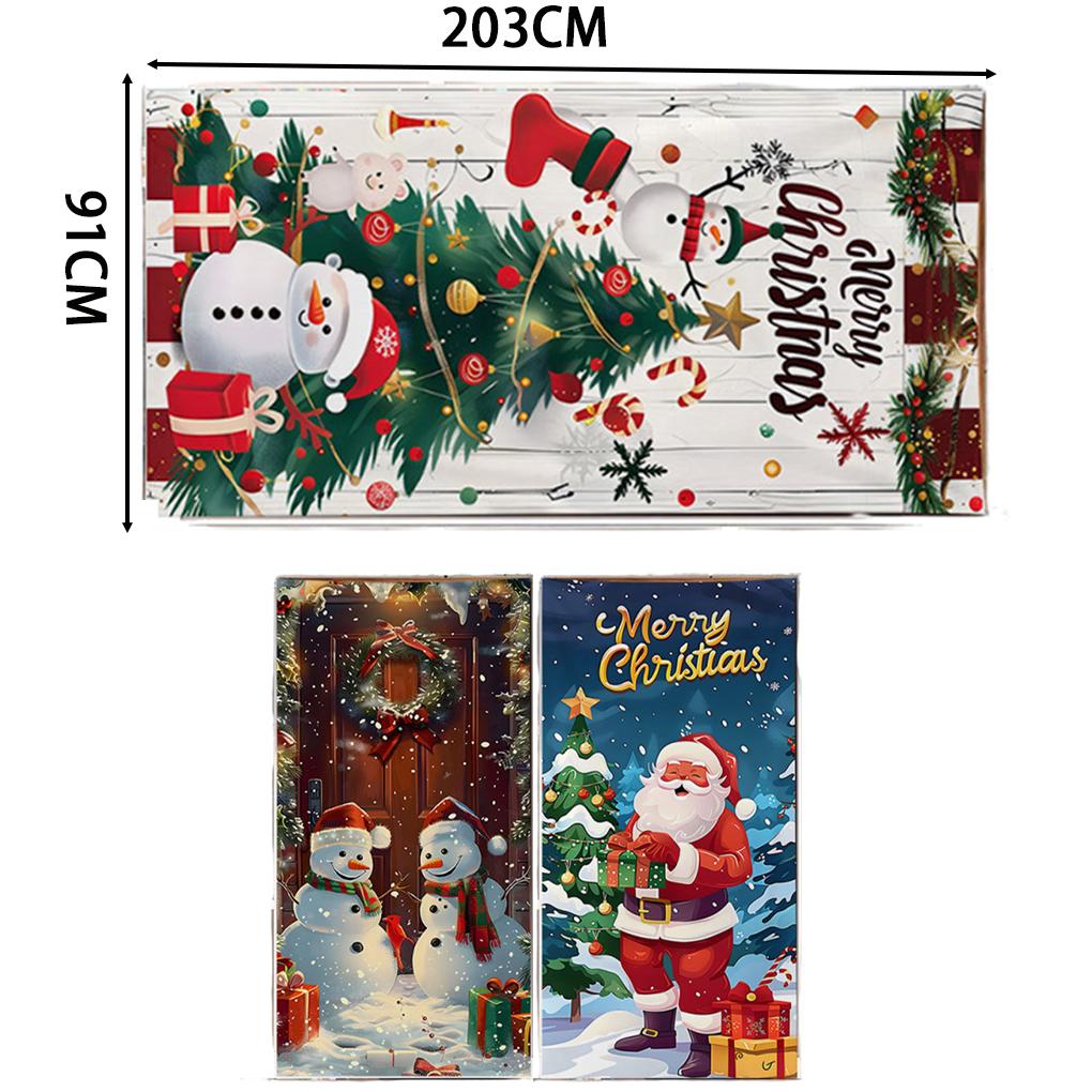 Christmas Door Banner Merry Christmas Decor for Home 2025 Xmas Hanging Wall Door Decor Navidad Noel Happy New Year Gift 2026