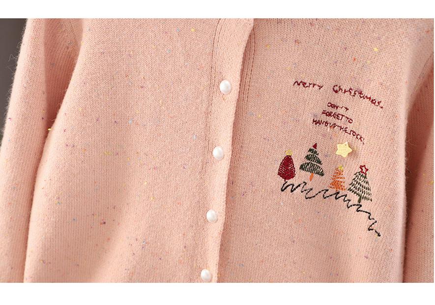 Girls' 2025 Autumn Cardigan - White Knit, Spring & Autumn Style Thin Sweater
