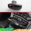 For Dodge Charger 2016- Carbon Fiber Style Gear Head Shift Knob Switching Cover Interior Trimmer Moldings Accessories