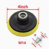 1-3Set 3-7inch Backing Pad M10 M14 Sanding Holder Disc Hook and Loop Polishing Backer Plate Drill Rod for Polisher Grinding Tool