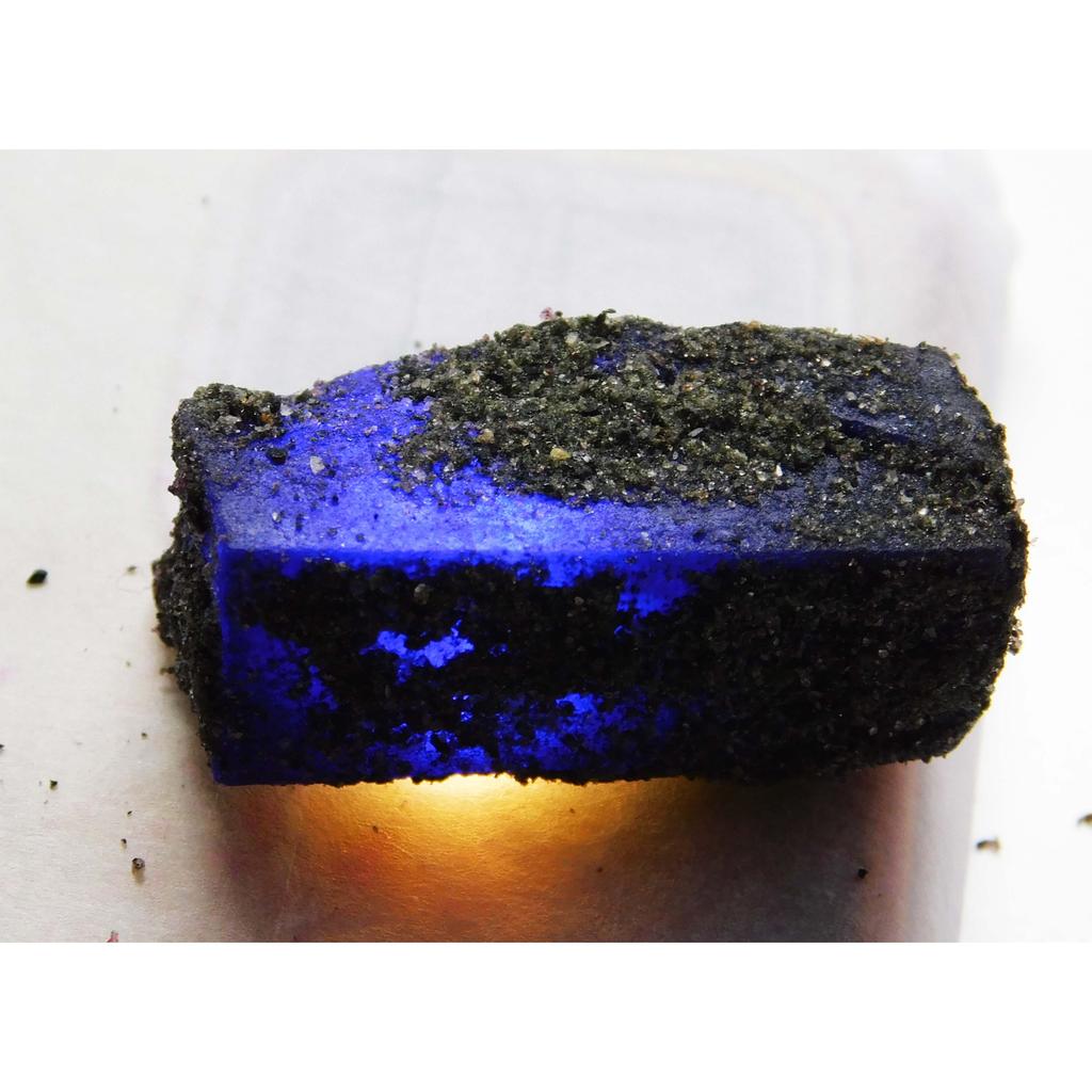 Natural Blue Sapphire 64.85ct Uncut Rough Certified Loose Gemstone