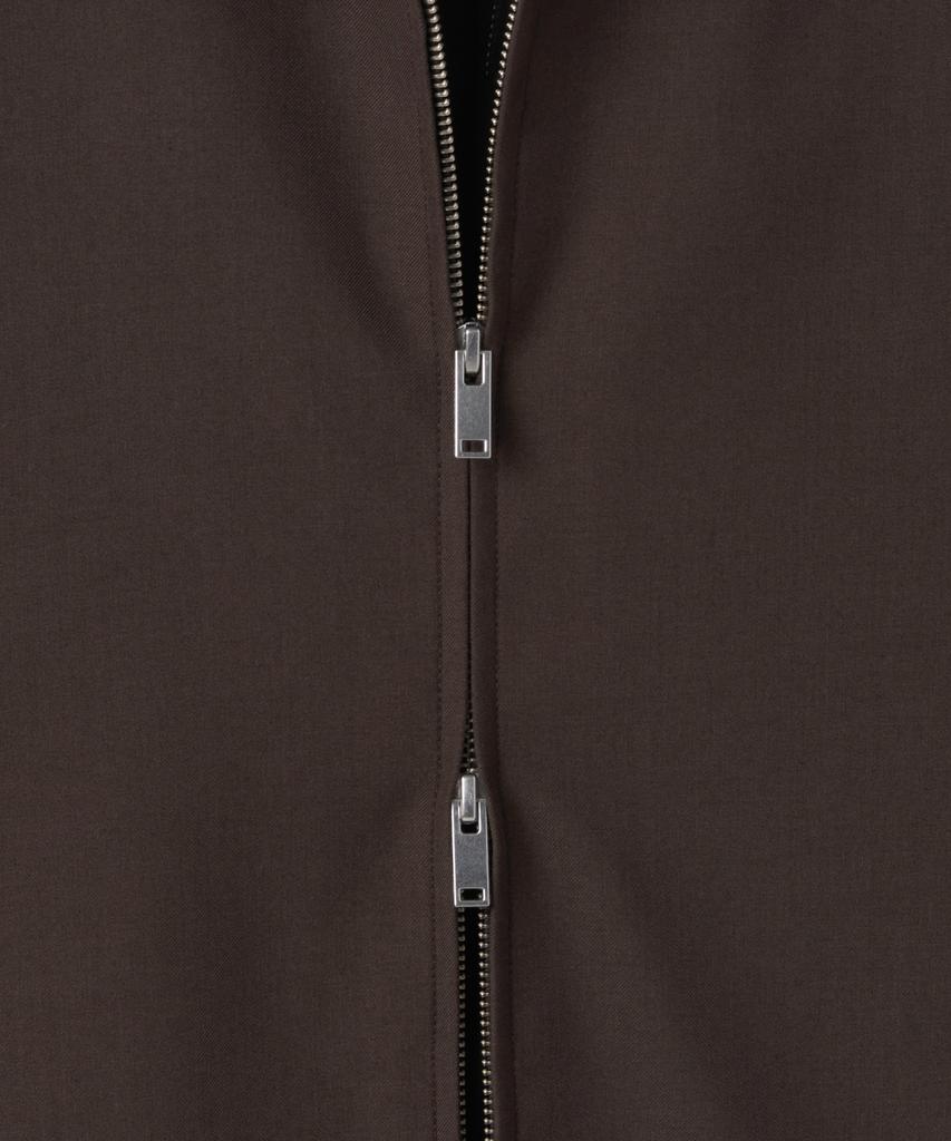 Musinsa Standard Woolish Over-Shoulder Minimal Jacket [Brown]