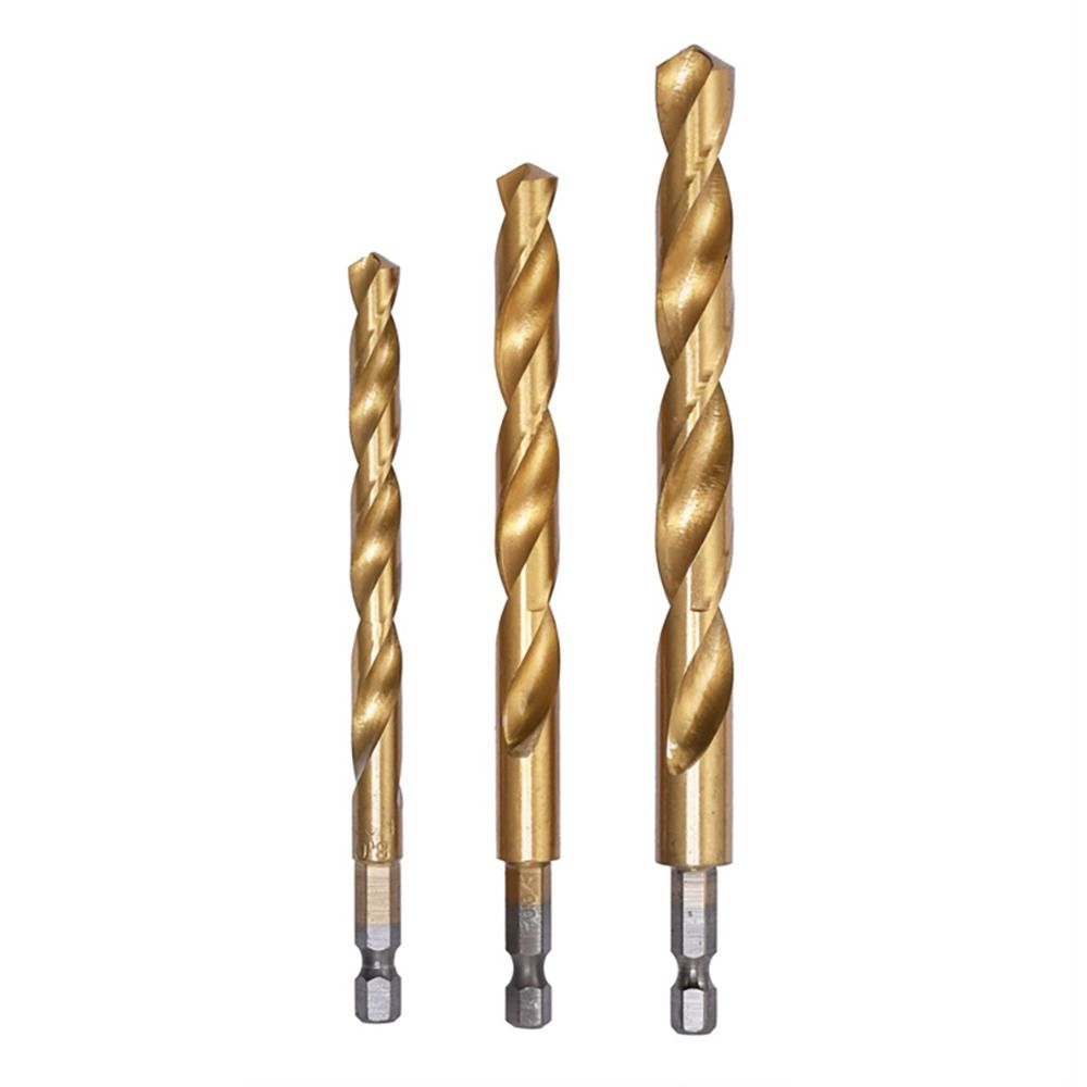 Hex Shank Drill Bit 4241 High Speed Steel Drilling Tools High Hardness Twist Drill  Metal Punching
