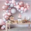 5m Transparent Balloon Chain for Birthday Party Arch Decoration and Wedding Props with Double Holes.