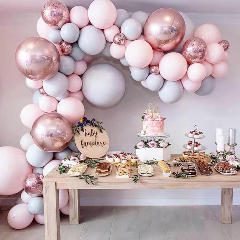 5m Transparent Balloon Chain for Birthday Party Arch Decoration and Wedding Props with Double Holes.