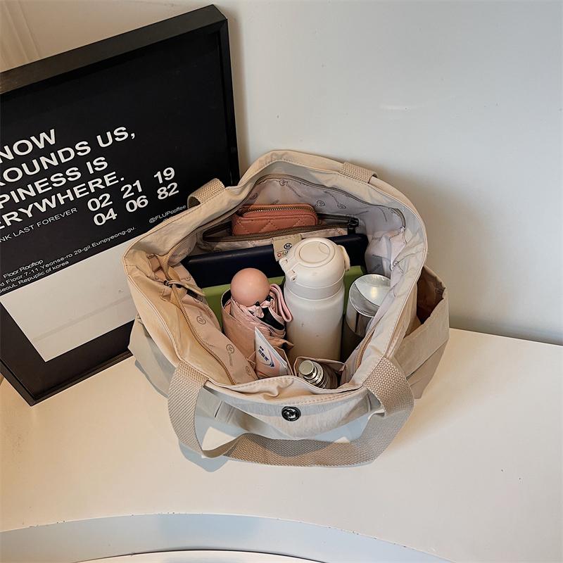 Women's Large Capacity Commuter Tote Bag Student Class Shoulder Bag