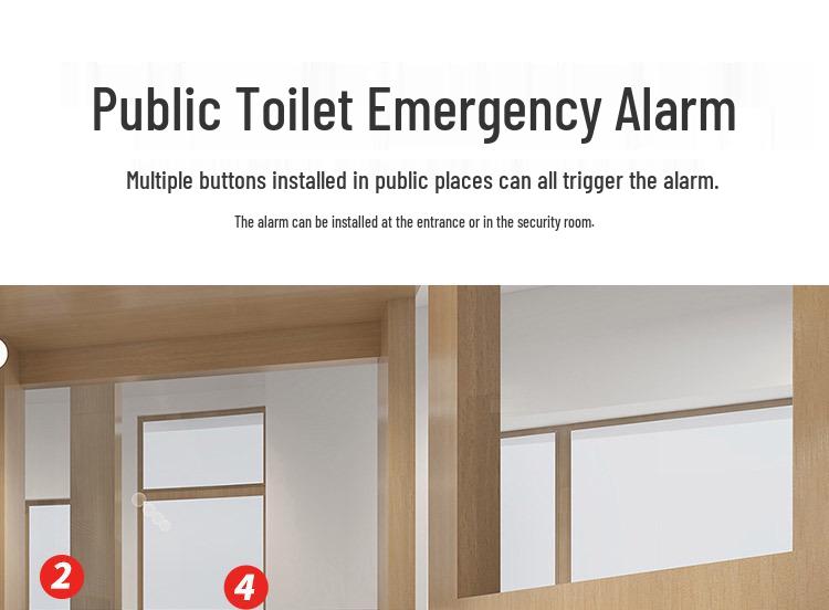 Alarma de Emergencia Inalámbrica SOS para Baños Adaptados