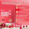 60 Women Probiotic Gummies, Probiotics for Women, Cranberry Flavour, 5 Billion CFU for Intimate and Digestive Health