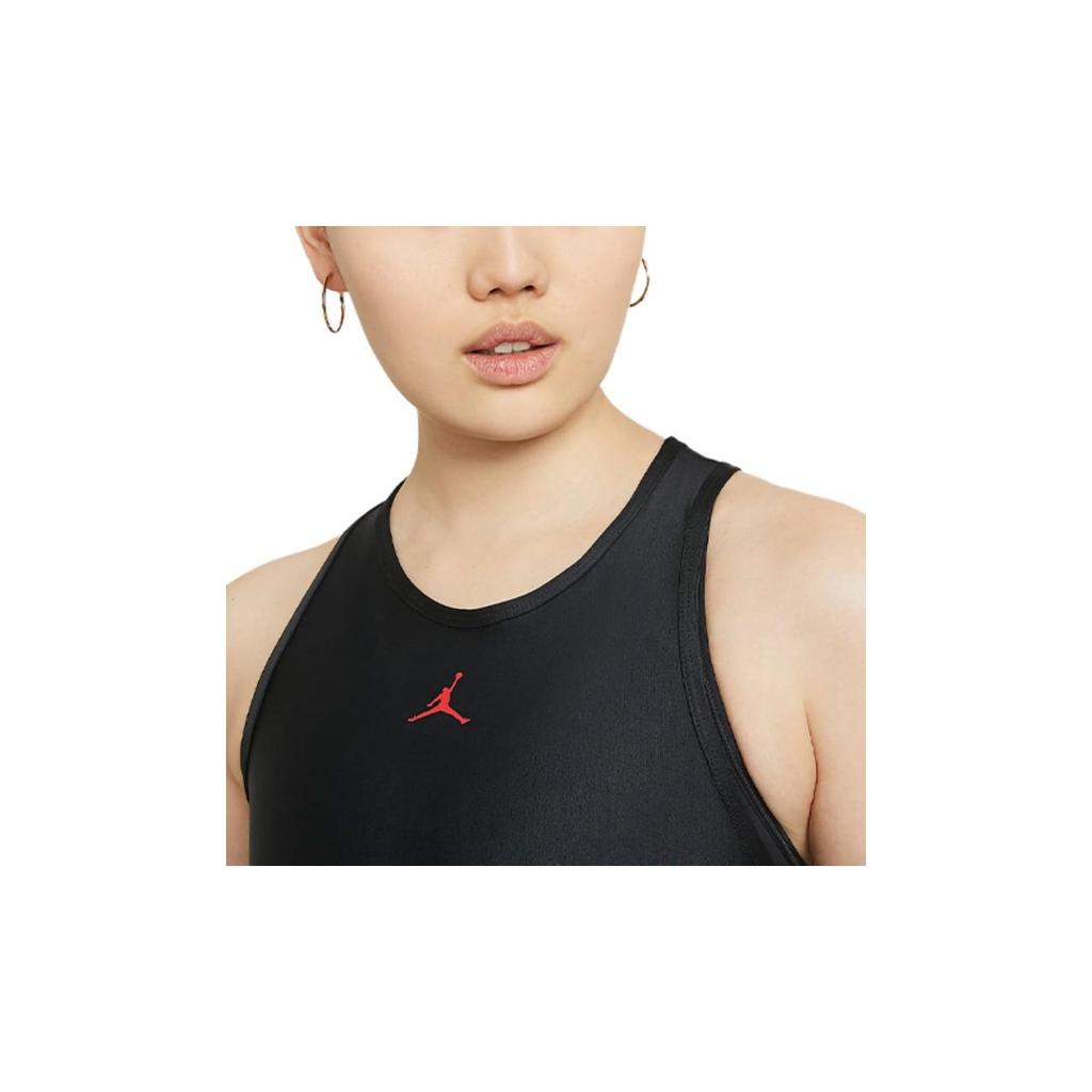 Jordan Regata Esportiva Slim Fit com Estampa de Logo Essencial para Mulheres tops Preto DD0284-010