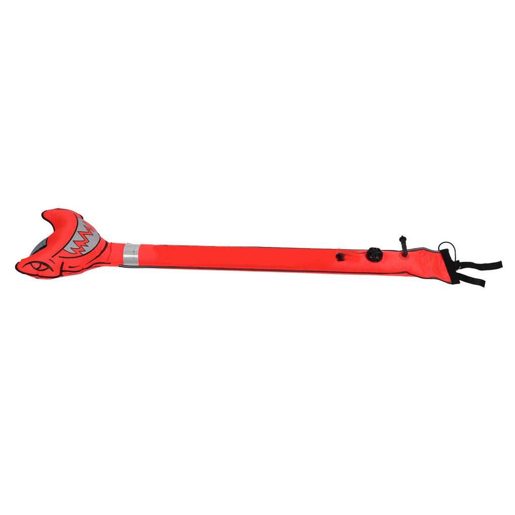 Surface Marker Buoy Scuba Diving Inflatable Safety Tube Hammerhead Shark Signal Marker Buoy Tube High Visibility