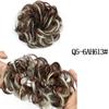 MISS WIG Straight Donut Chignon Hairpieces Synthetic Ombre Elastic Chignon Fluffy Messy Scrunchies Hair Bun for Women