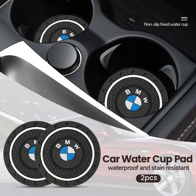 2 Stück Silikagel Auto-Getränkeuntersetzer Becher Anti-Rutsch-Pad Auto Zubehör Für Bmw M Performance E46 E90 E60 F30 F10 E39 F20 E36 X3 X5