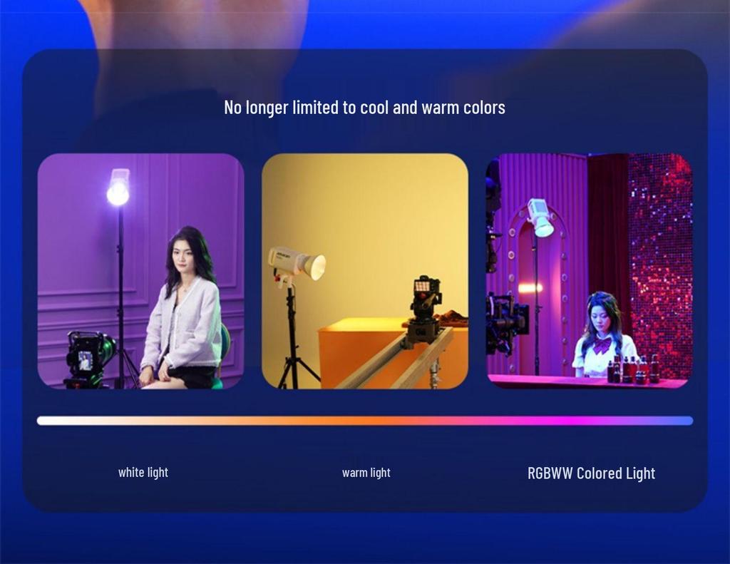 Aputure Amaran 300c Full-Color 300W Soft Spotlight for Video/Live Streaming.