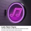 Music Note LED Neon Sign Light Dual Power Supply Neon Light Easy To Install LED Neon Light  Bar