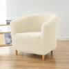 Ensfarvet polarfleece trekk til badekarstol Elastiske klubbstol-trekk til stue Enkelt sofatrekk Hjemmebarkrakk