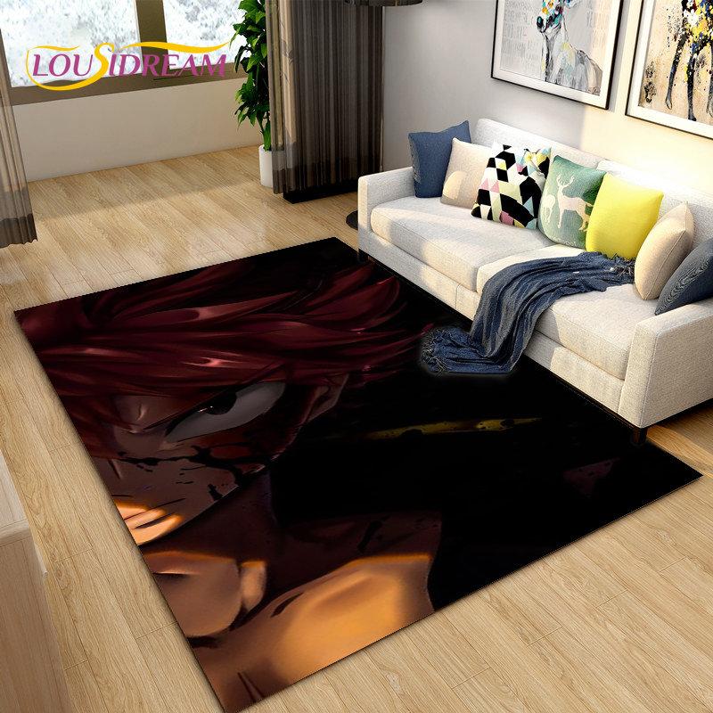 Fairy Tail Japan Anime Cartoon Area Rug,Carpet Rug for Living Room Bedroom Sofa Doormat Decoration, Kids Play Non-slip Floor Mat