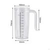 Mixing Cup with Handle | For Immersion Blender, Easy To Pour, Measuring Handle, Kitchen