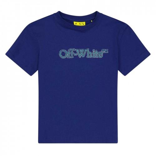 Off White Childrens/Kids Full Logo Regular T-Shirt
