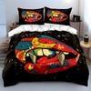 Red lips with fangs Bedding sets Duvet cover sets Duvet covers Pillowcases(1*Duvet Cover 2*Pillowcases without duvet insert)