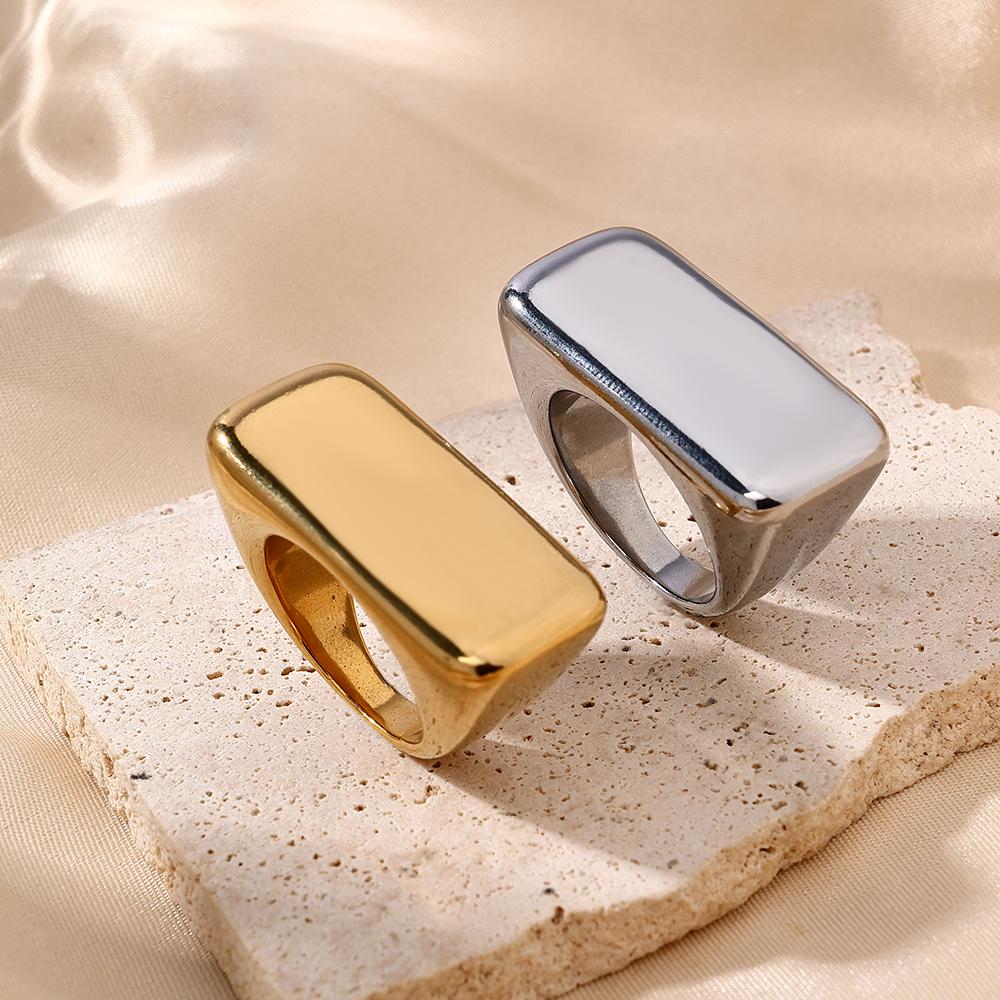 2025 Stainless Steel Ring Stock Ready Non Fading Ring Hip Hop Design Unisex Band Fashion Design Stylish Charm Ring Trendy Rings