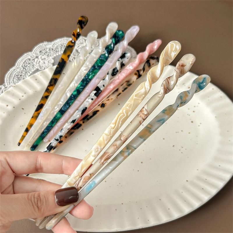 1PC Vintage Chinese Style Hair Sticks For Women Girls Fashion Hair Pin Chopstick Shaped Hair Clips Pins Jewelry Hair Accessories