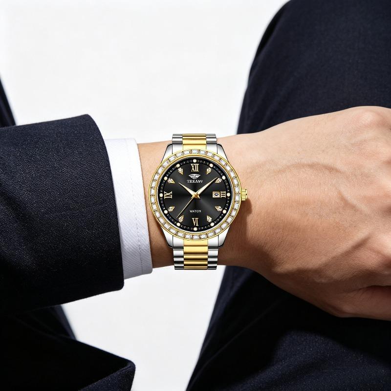 Men's Watch Fashion Luxury Calendar Business Quartz Watch