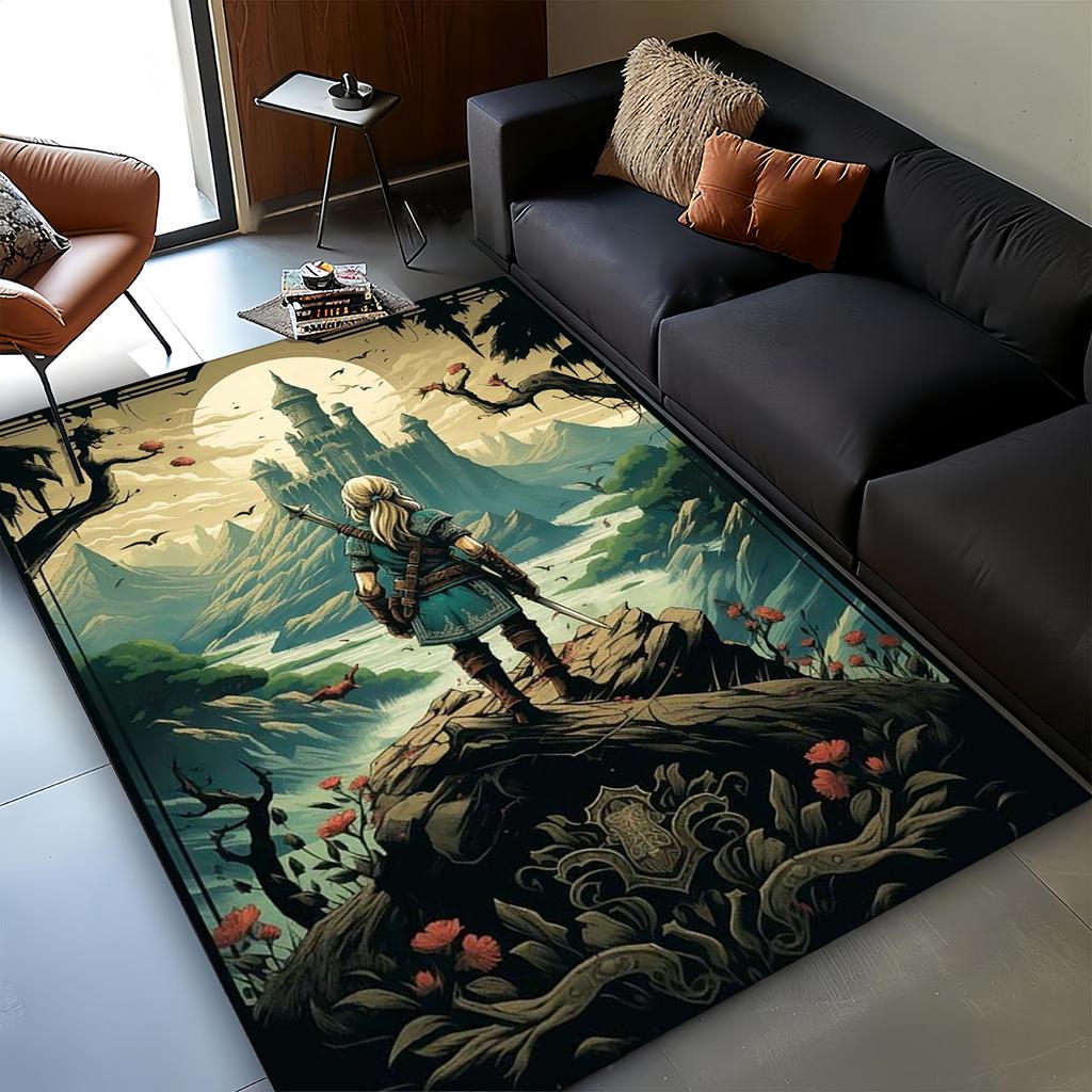 3D Zeld Classic Game Carpet Rug for Living Room Bedroom Home Sofa Decoration,kids Play Non-slip Floor Mat Christmas Gift