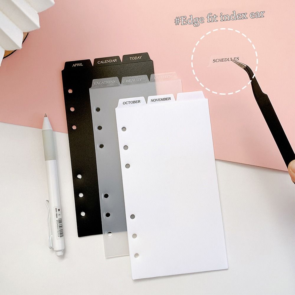 A5 A6 Page Classification Separator Page Notebook Loose-leaf Book Partition Accessories