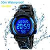 Wristwatch children kids digital boys girls sports watch popular multifunctional 50 meters waterproof outdoor stylish entrance ceremony gift Christmas