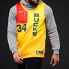 Nike Giannis Antetokounmpo #34 City Edition Jersey Men Tops Yellow AJ4624-717